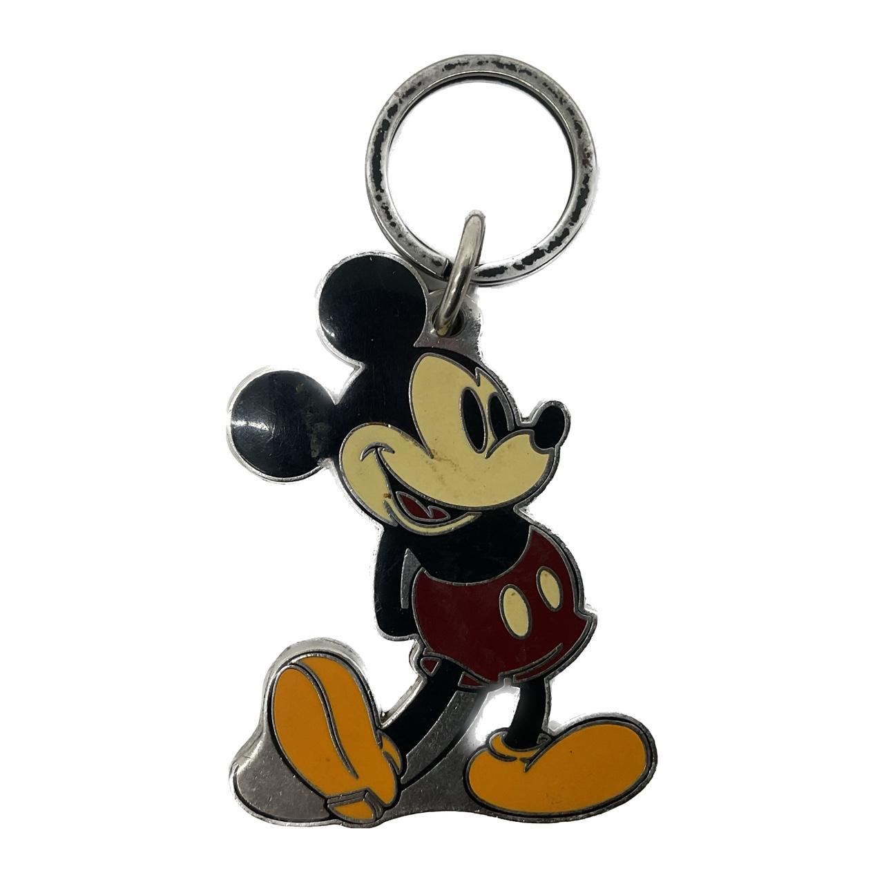 Y2K 2006 Disney Mickey Mouse Silver Tone Enamel Key | Depop