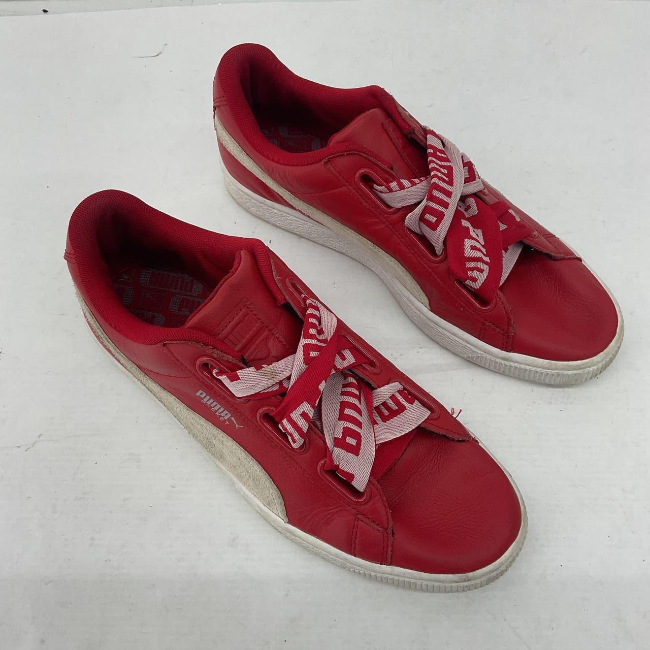 PUMA Classic XXI Red Fat B Boy Laces Low Top Sneaker. Depop