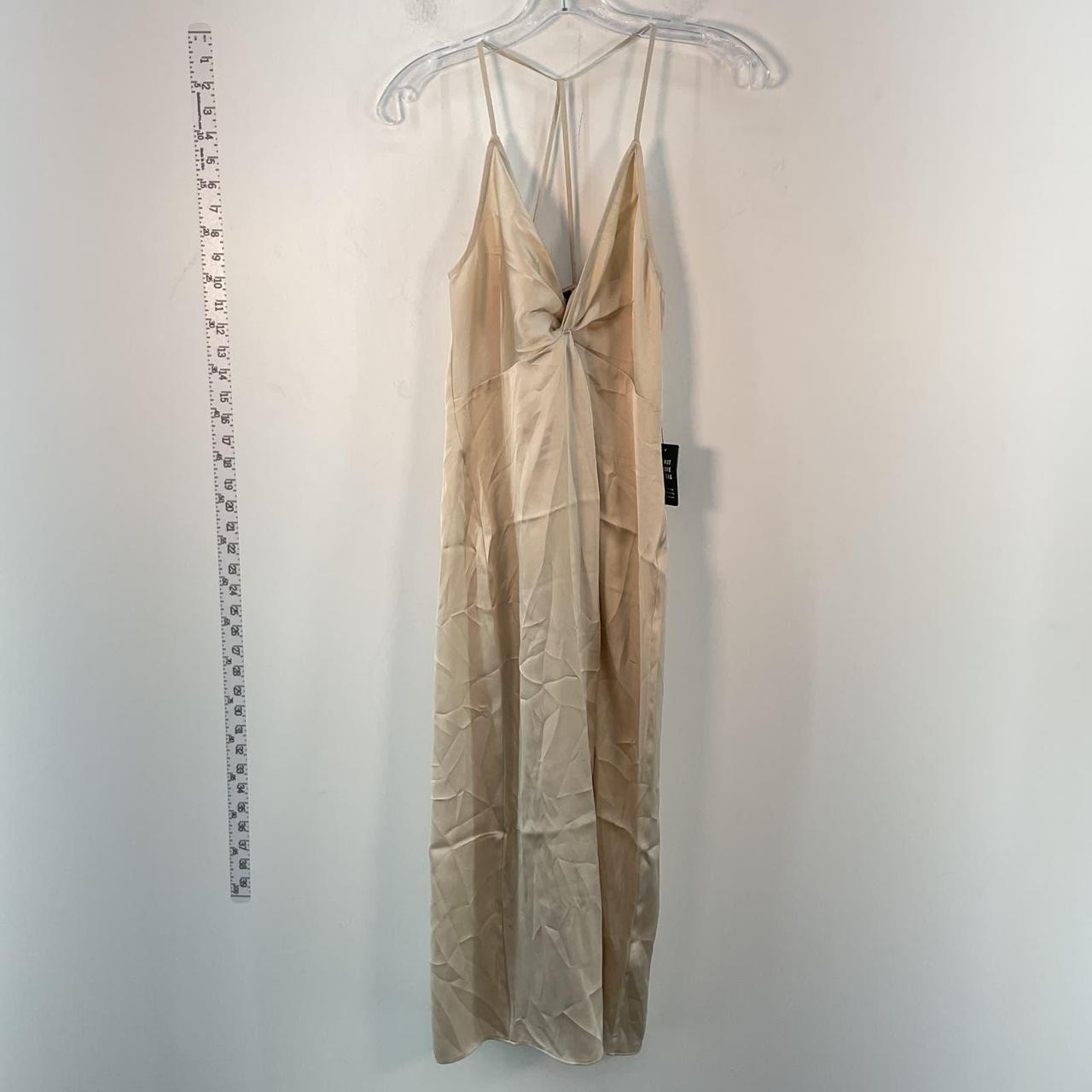 NWT Express Gold Maxi Sleeveless Gown Slip Dress