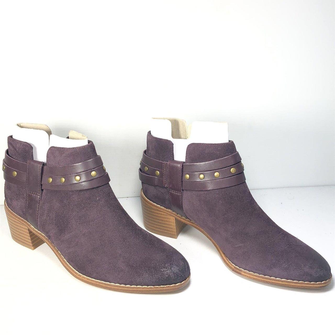 NWOB Clarks Sunset Breccan Shine Aubergine Suede. Depop