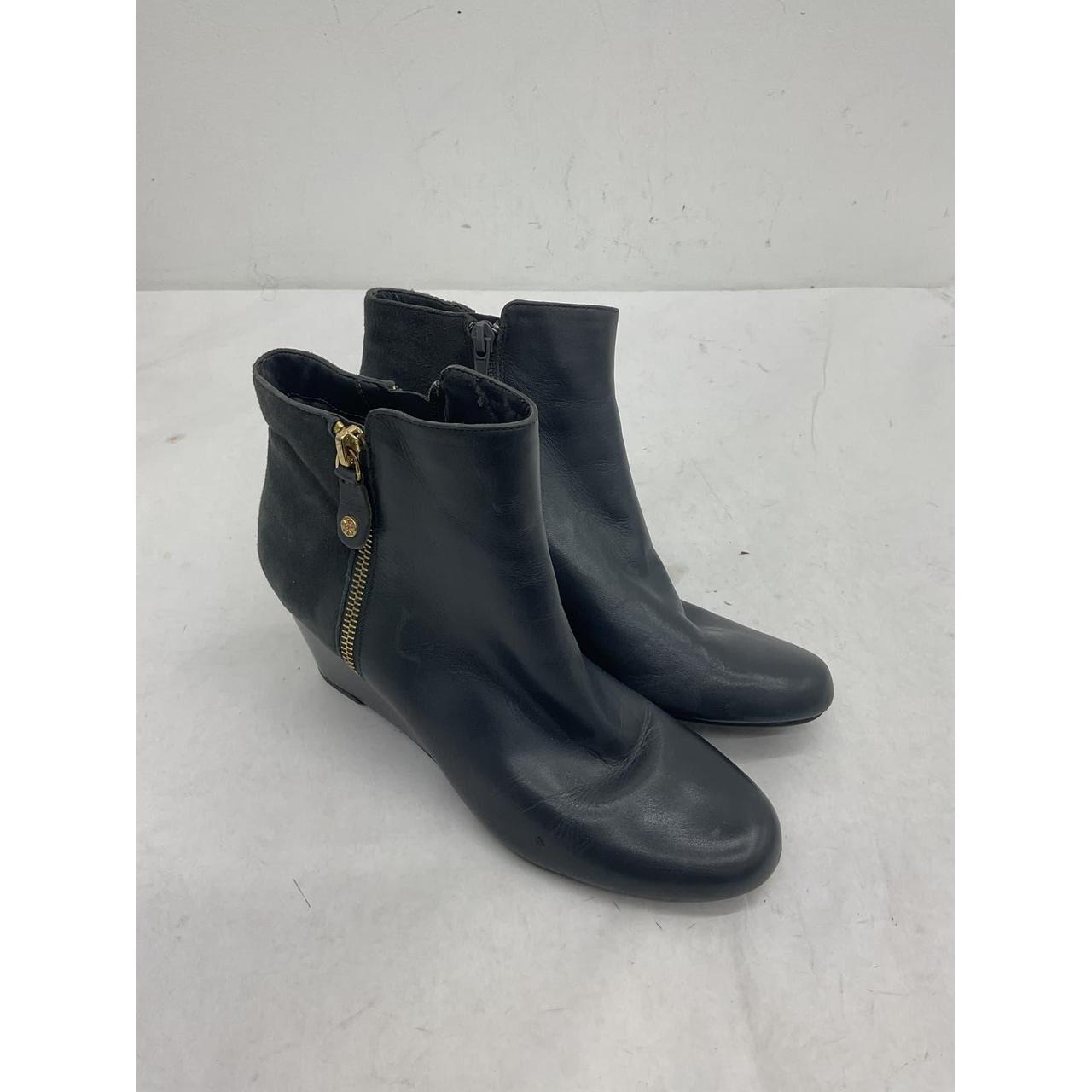 Isaac Mizrahi LIVE! Black Leather Booties Depop - Main Image