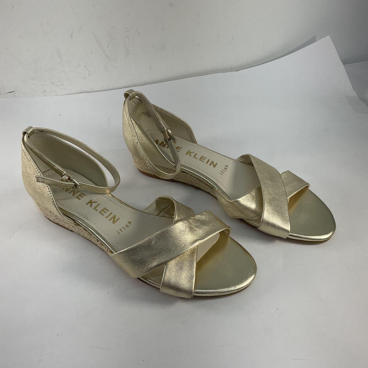 Anne klein gold sandals online