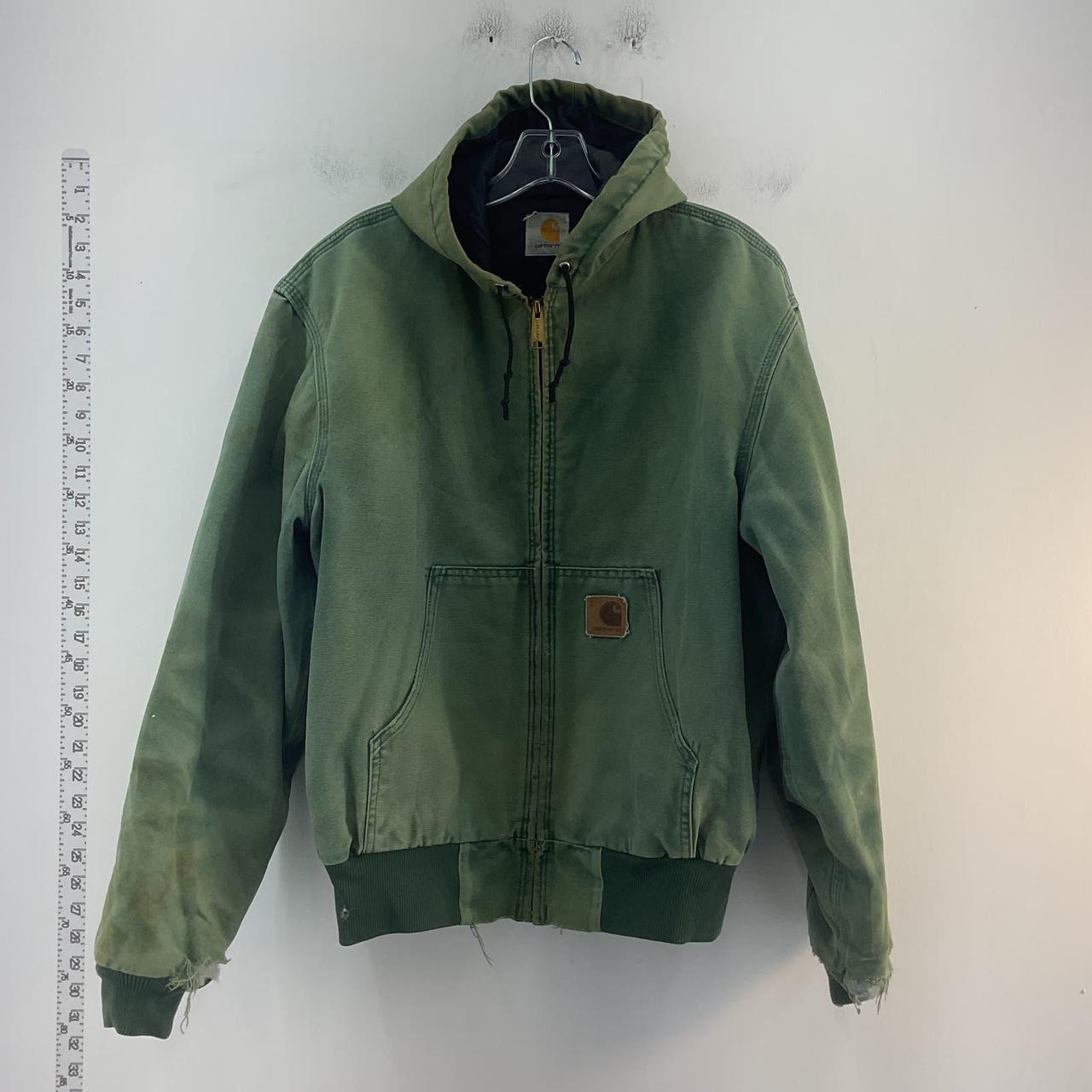 Vintage quilted order green carhartt hoodie