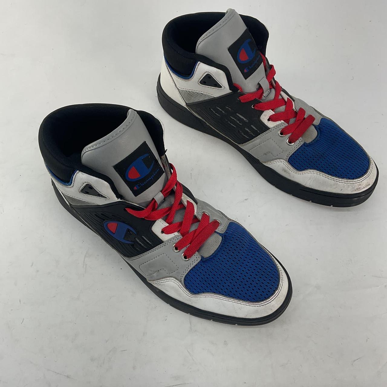 Champion Men s Gray Blue Red Sneaker Size 12. Depop