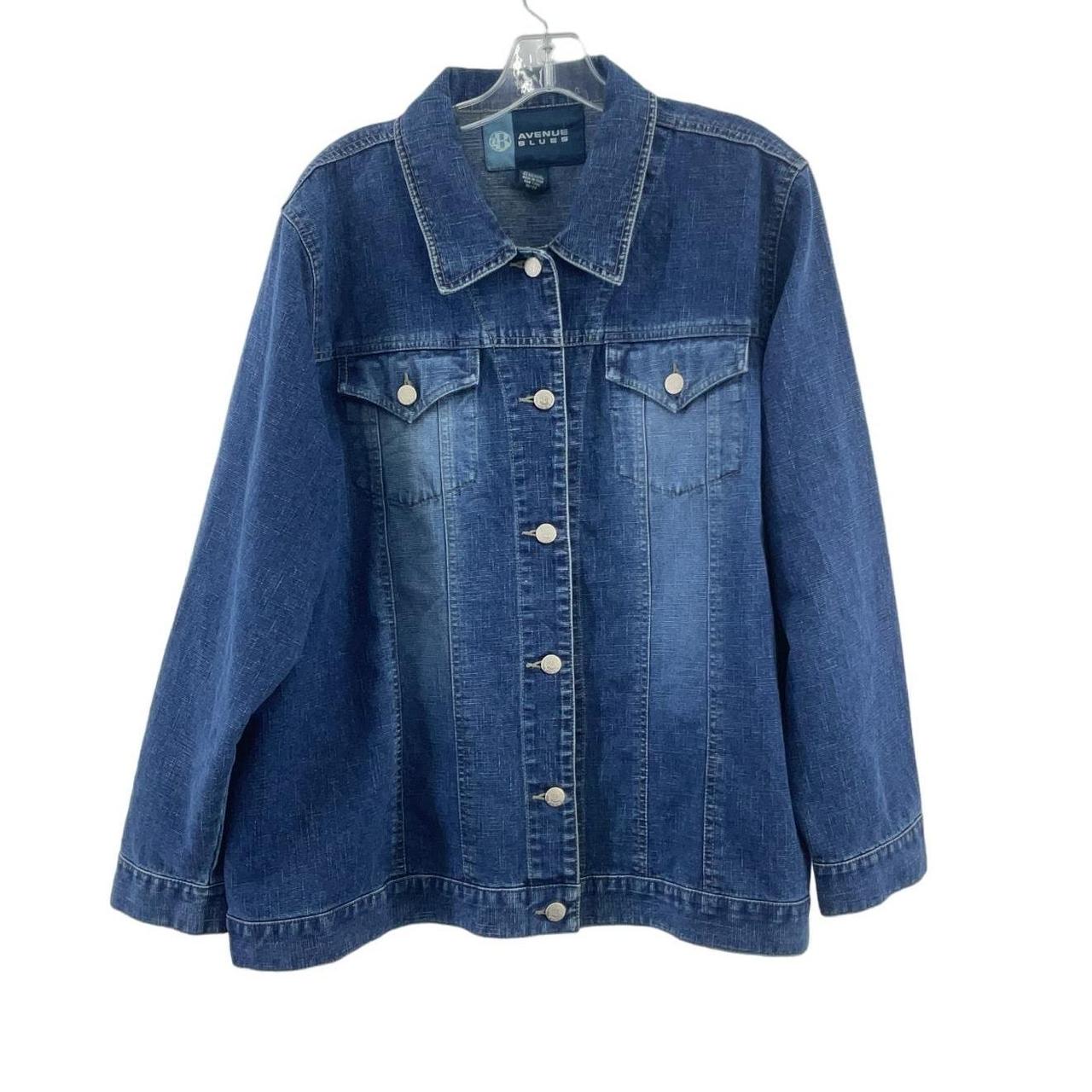 Avenue Blues Blue Denim Jacket Women s Size 20