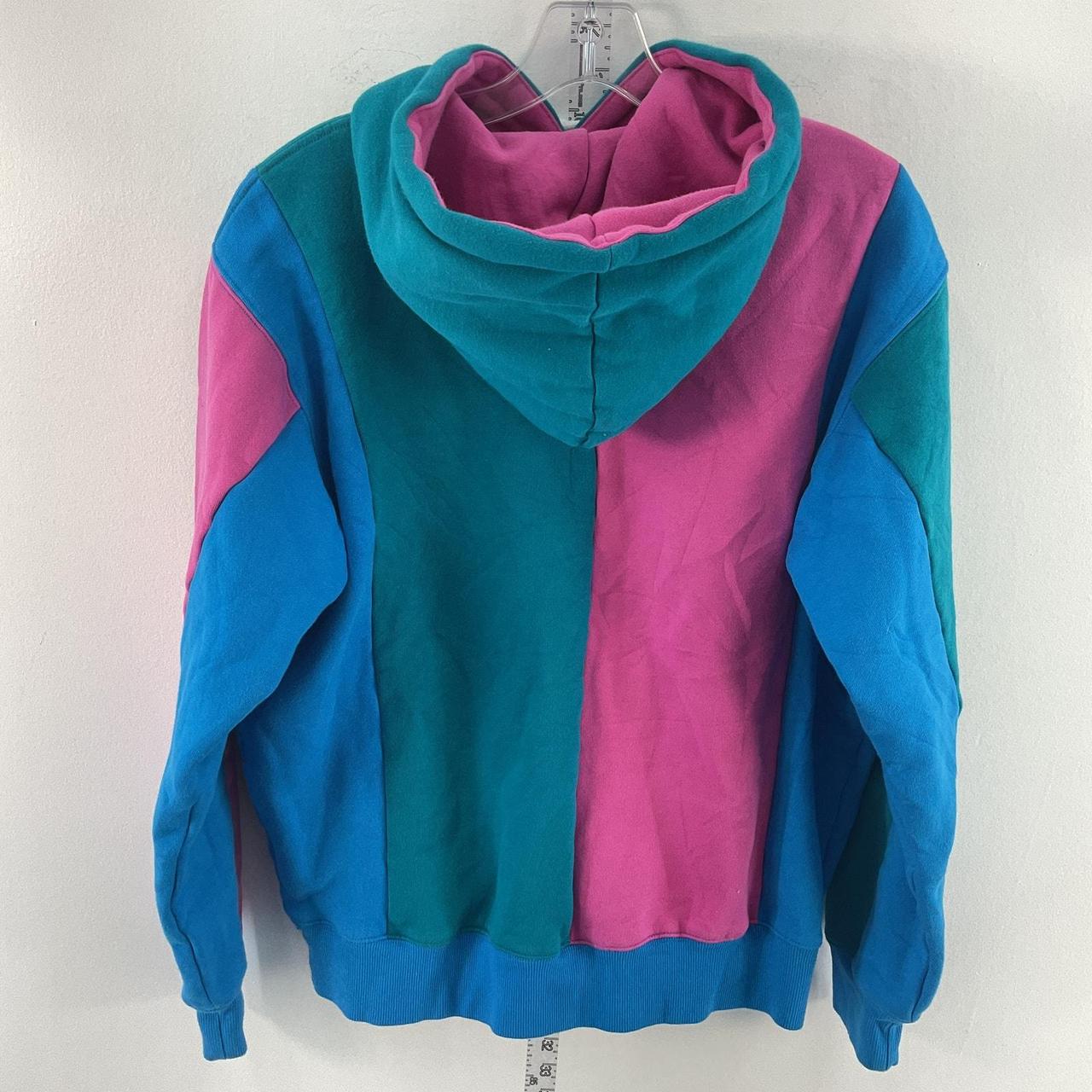 Urban Outfitters Teddy Fresh Zip Up Hoodie Teddy Fresh Pink Teal