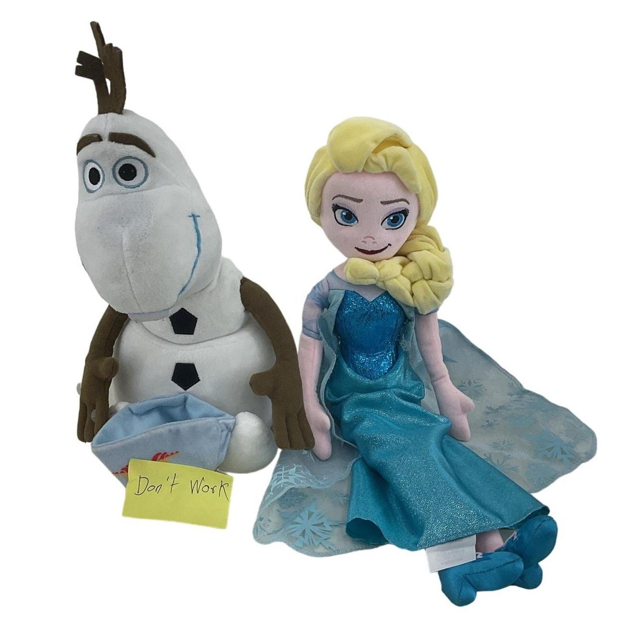 Disney Frozen Elsa Olaf Snowman Plush Dolls AS IS . Depop