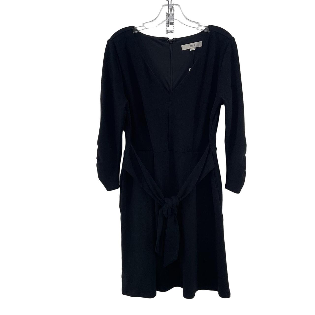 Loft Dresses Canada Ann Taylor LOFT Womens Black Midi Belted Fit