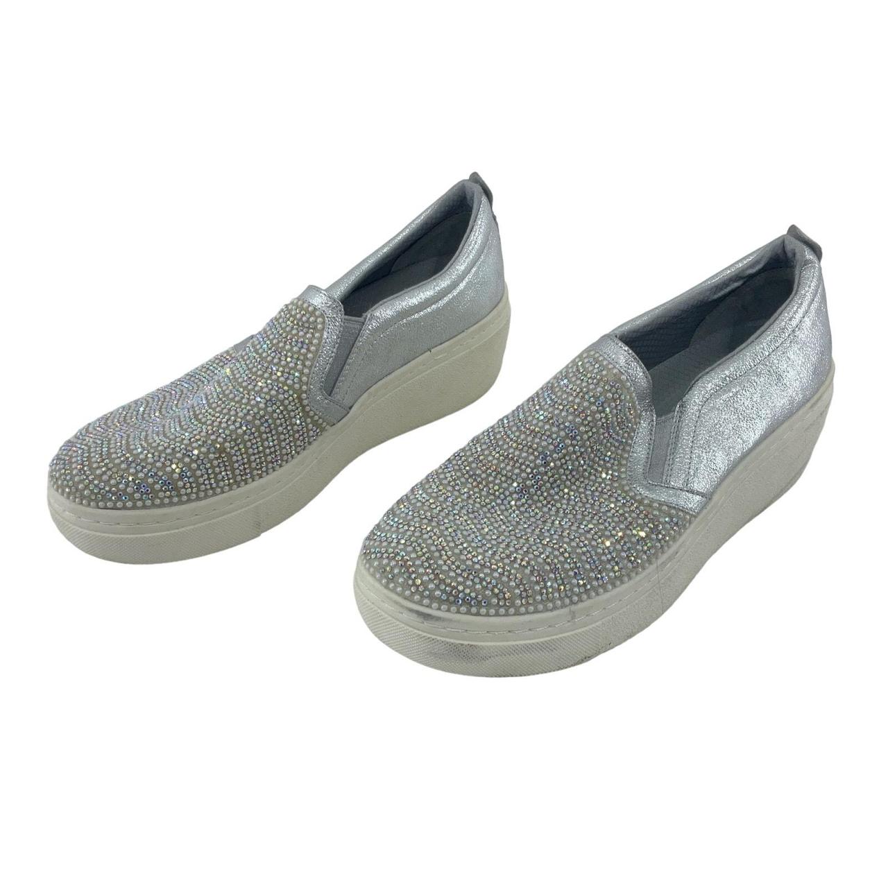 Skechers Women s Silver Pearl Embossed Synthetic