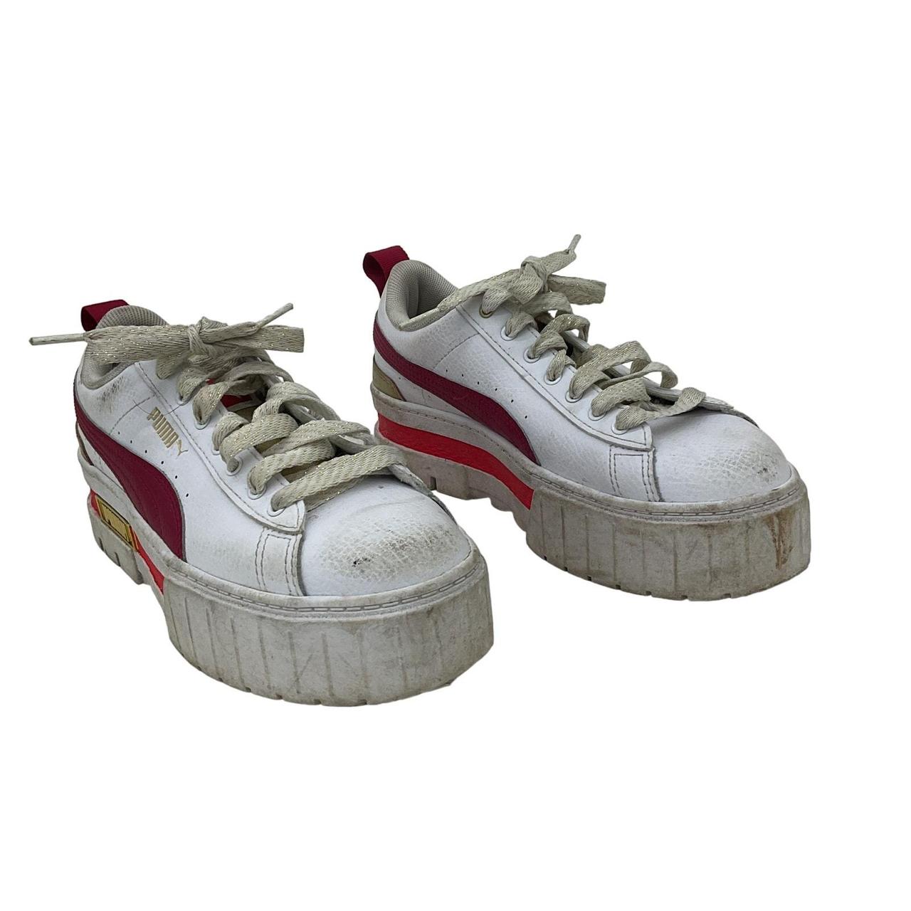 Puma red platform sneakers online