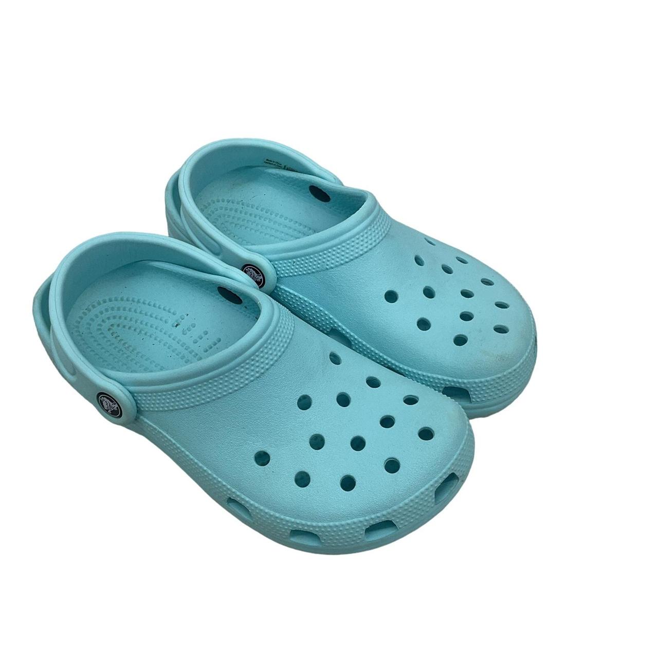 Women s Crocs Baby Blue Clogs Size 7 Preowned