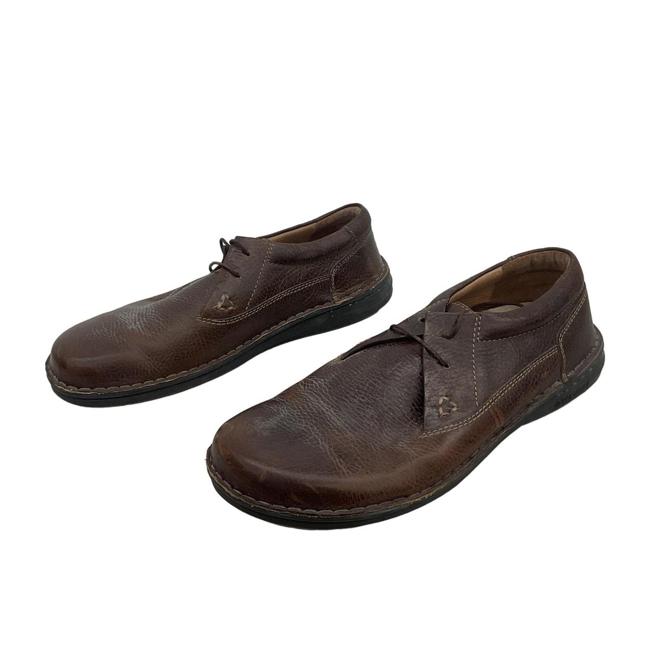 Men s Birkenstock Brown Leather Sneakers Size 9. Depop