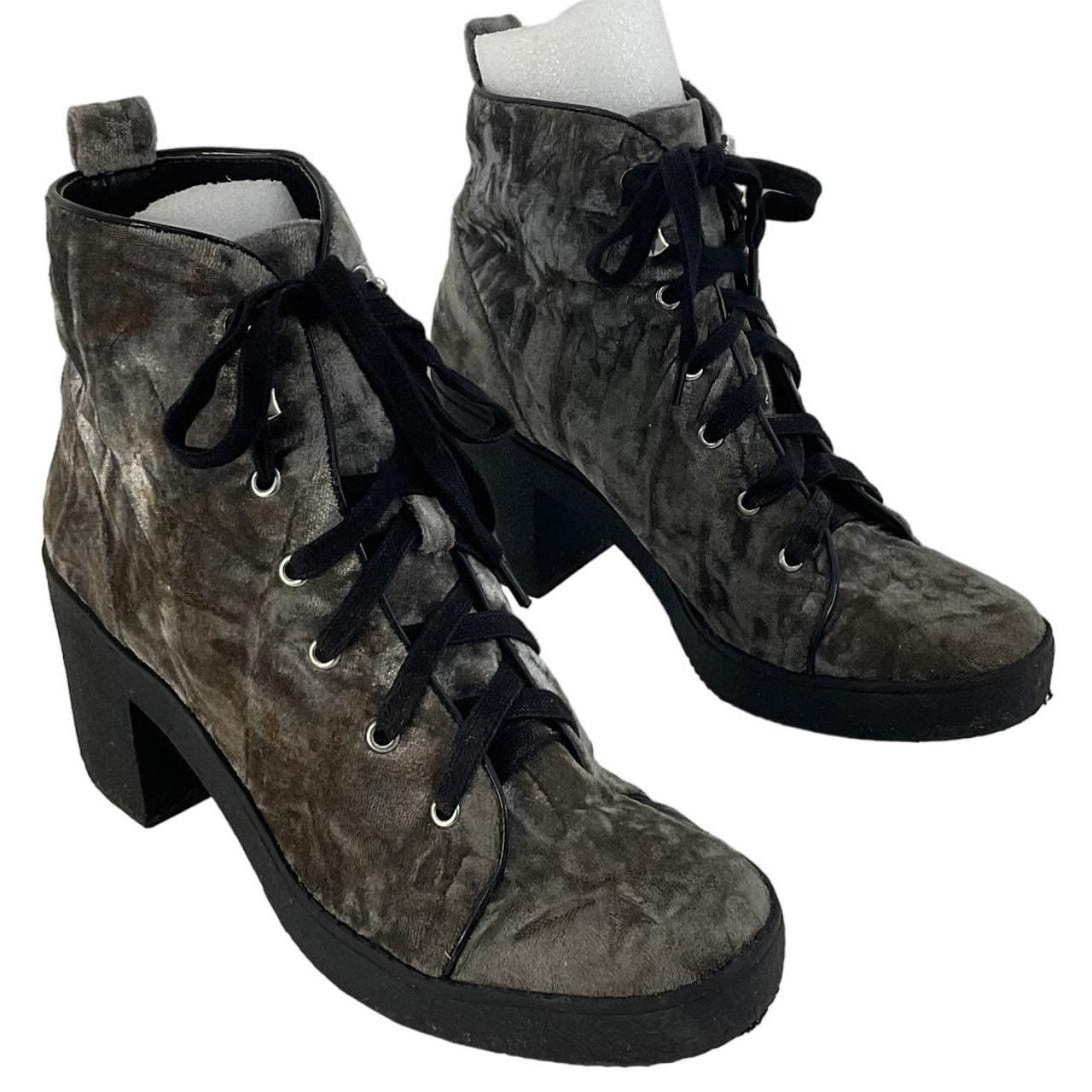 Women s Steve Madden Velvet Feel Combat Ankle Block