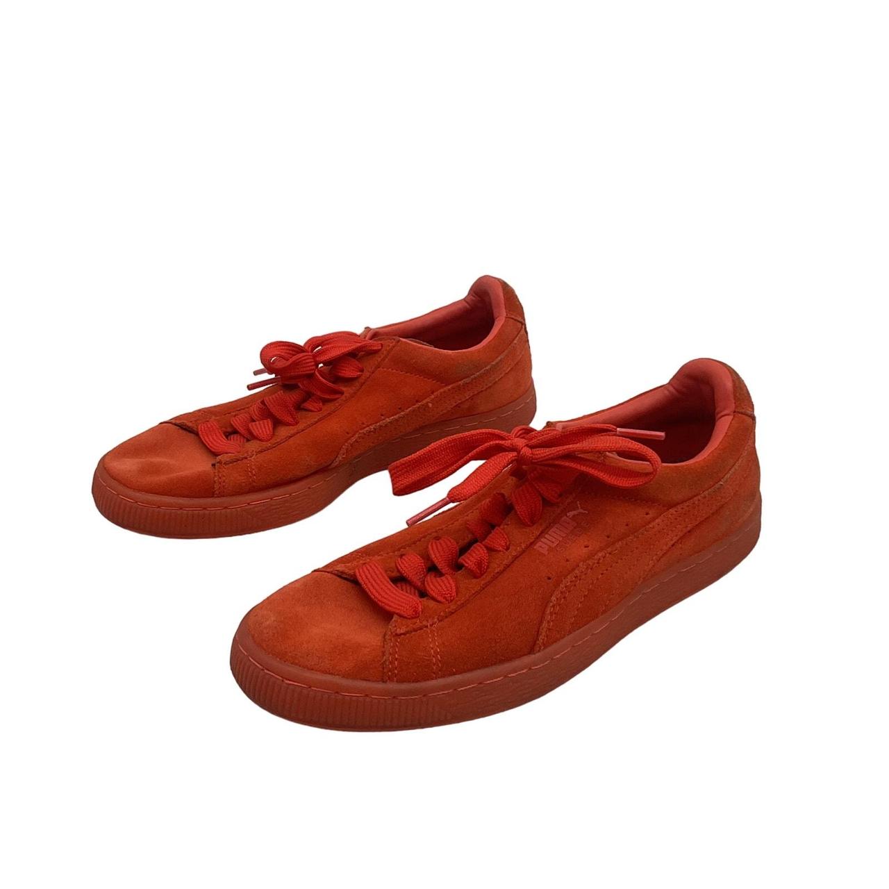 Puma red leather shoes online