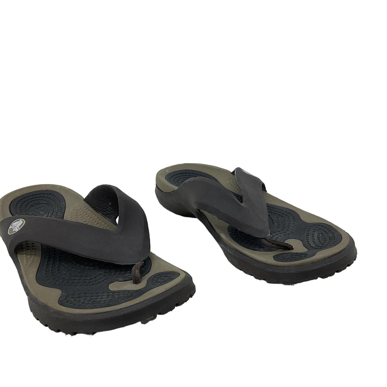 Crocs Men s Brown Flip Flops Sandals Size 10