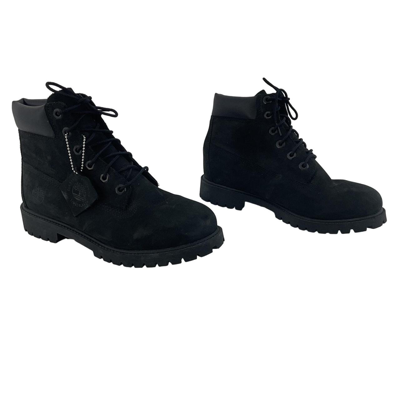 Black grade school timberland boots best sale