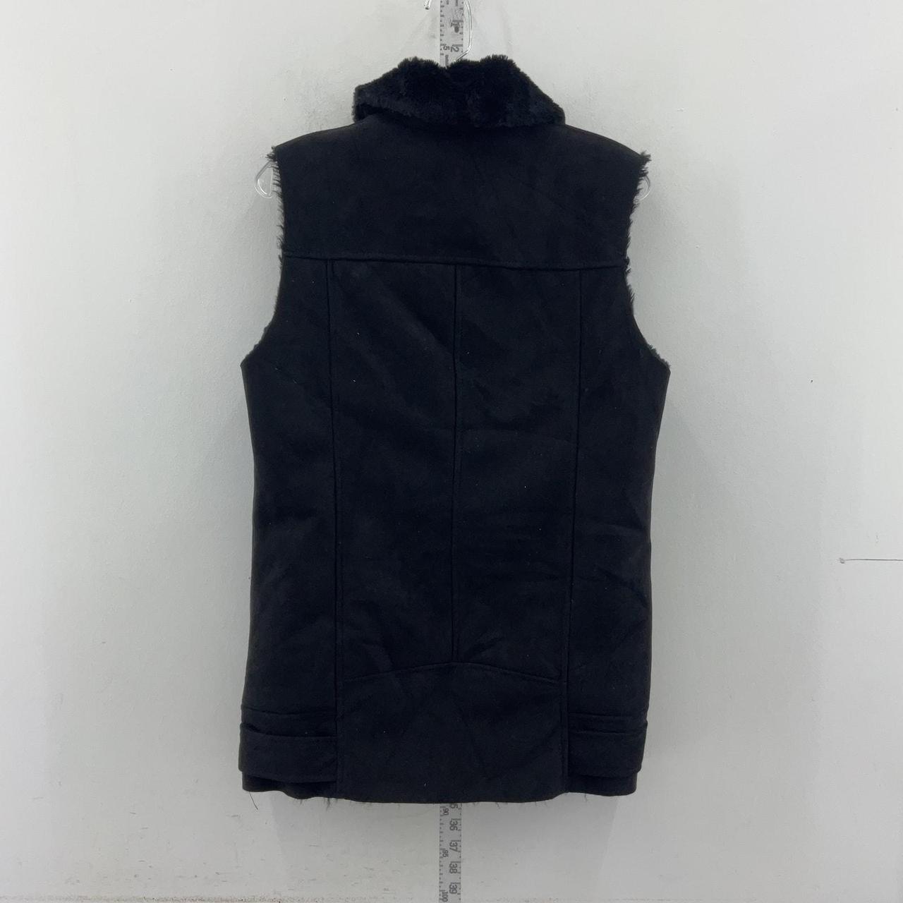 Black fur vest zara best sale