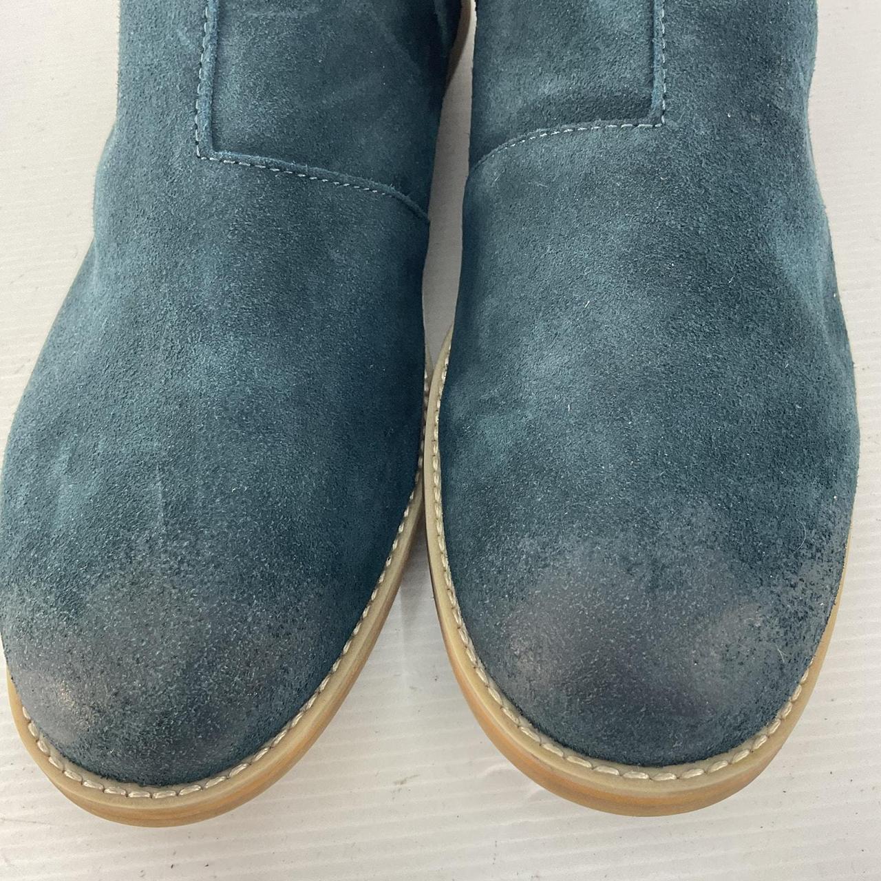 Steve Madden Blue Suede Leather Chelsea Boots Men... - Depop