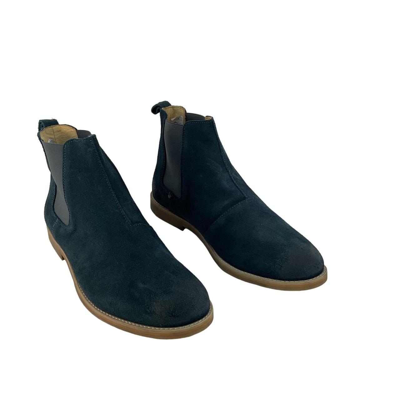 Steve Madden Blue Suede Leather Chelsea Boots Men... - Depop