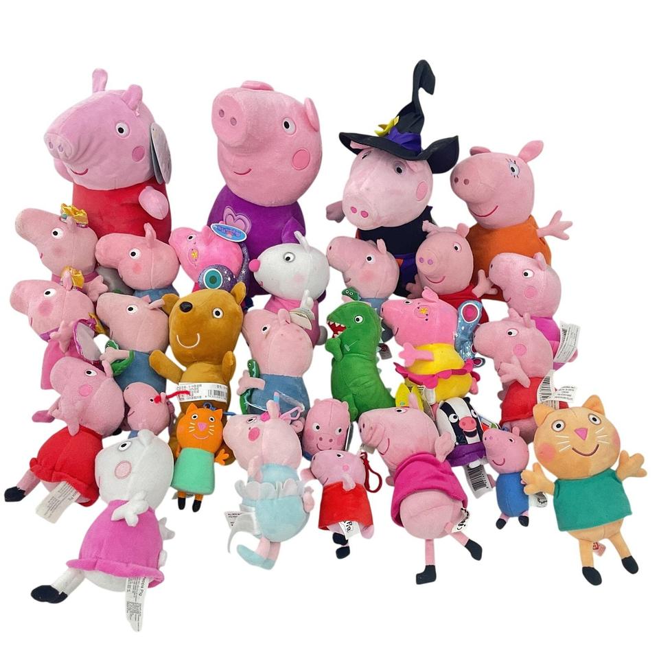 Pepepe2 peppa pig pinkシリーズ Peppa Pig Pink Stuffed Animal Plush Toy Wholesale | Depop
