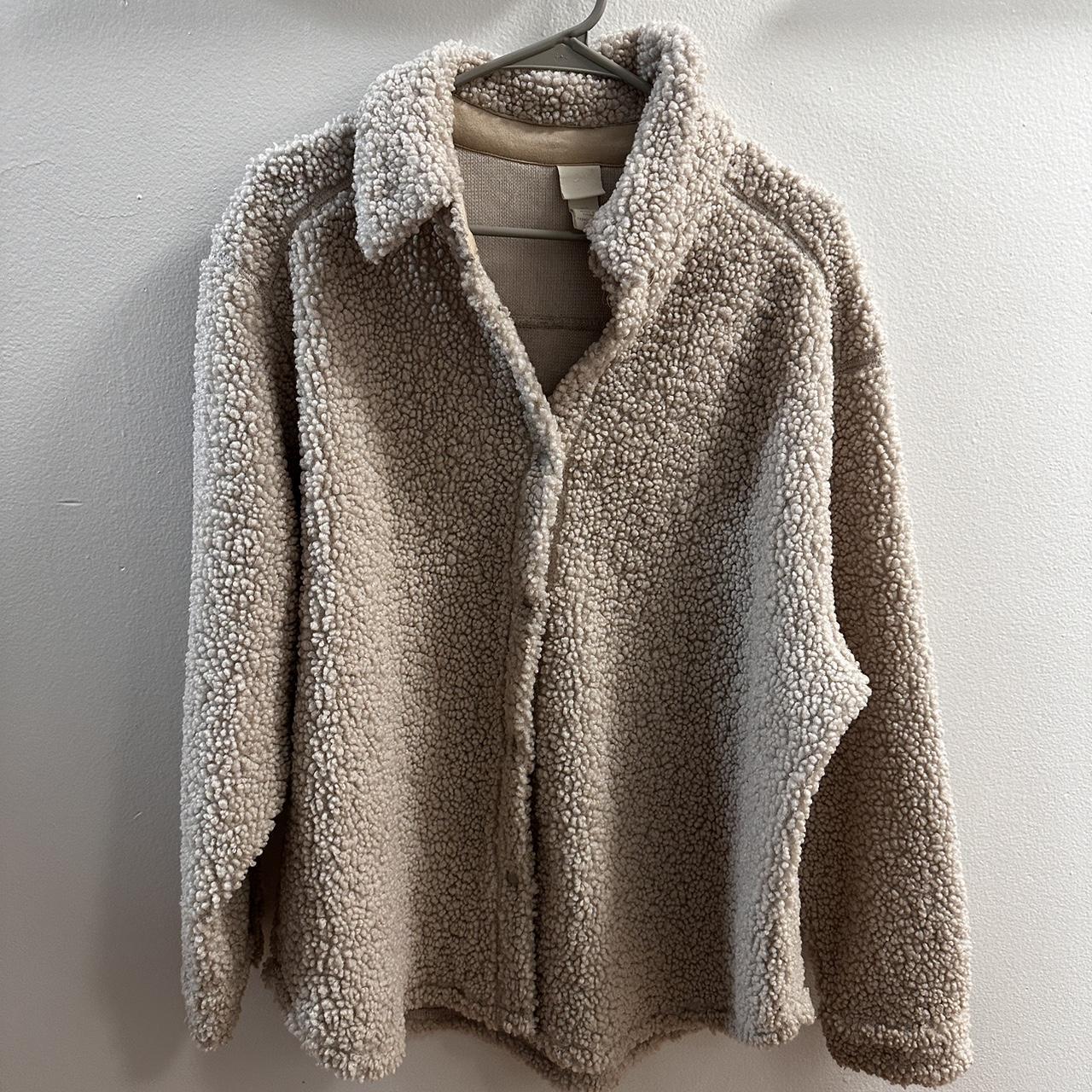 H&M Sherpa Jacket - Size Medium - Depop