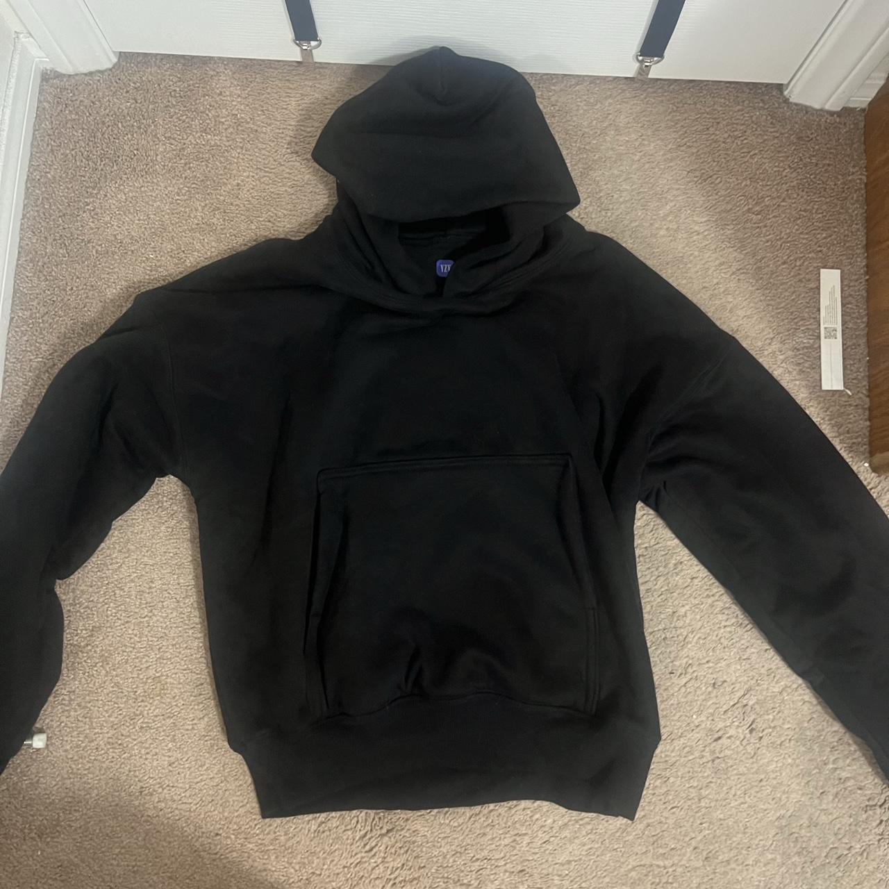 Black Yzy Gap Hoodie Size M Worn only a couple times - Depop