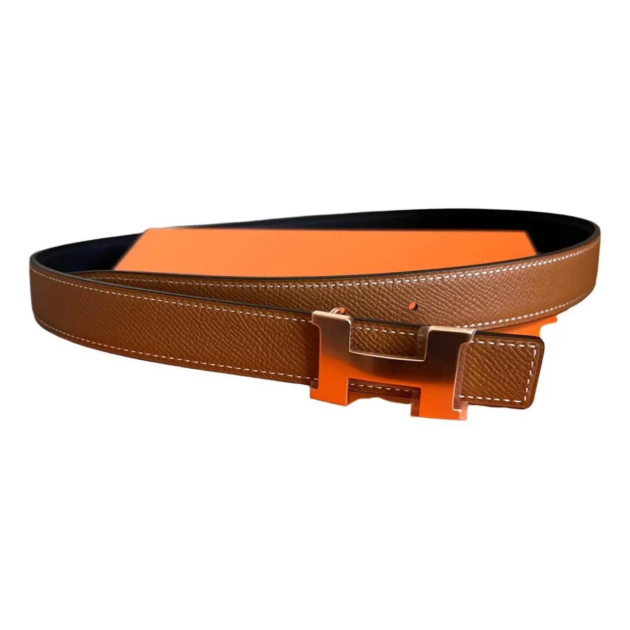 Brand new Hermes belt, double sided(gold and black)... Depop