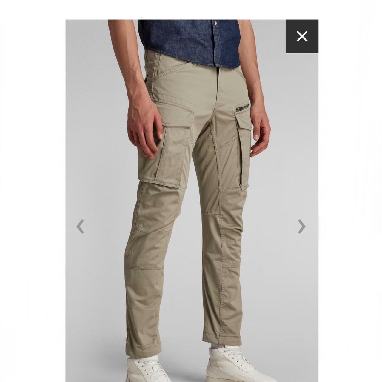 G Star Raw 3D Skinny Cargo Trousers Grey | Mainline Menswear United States