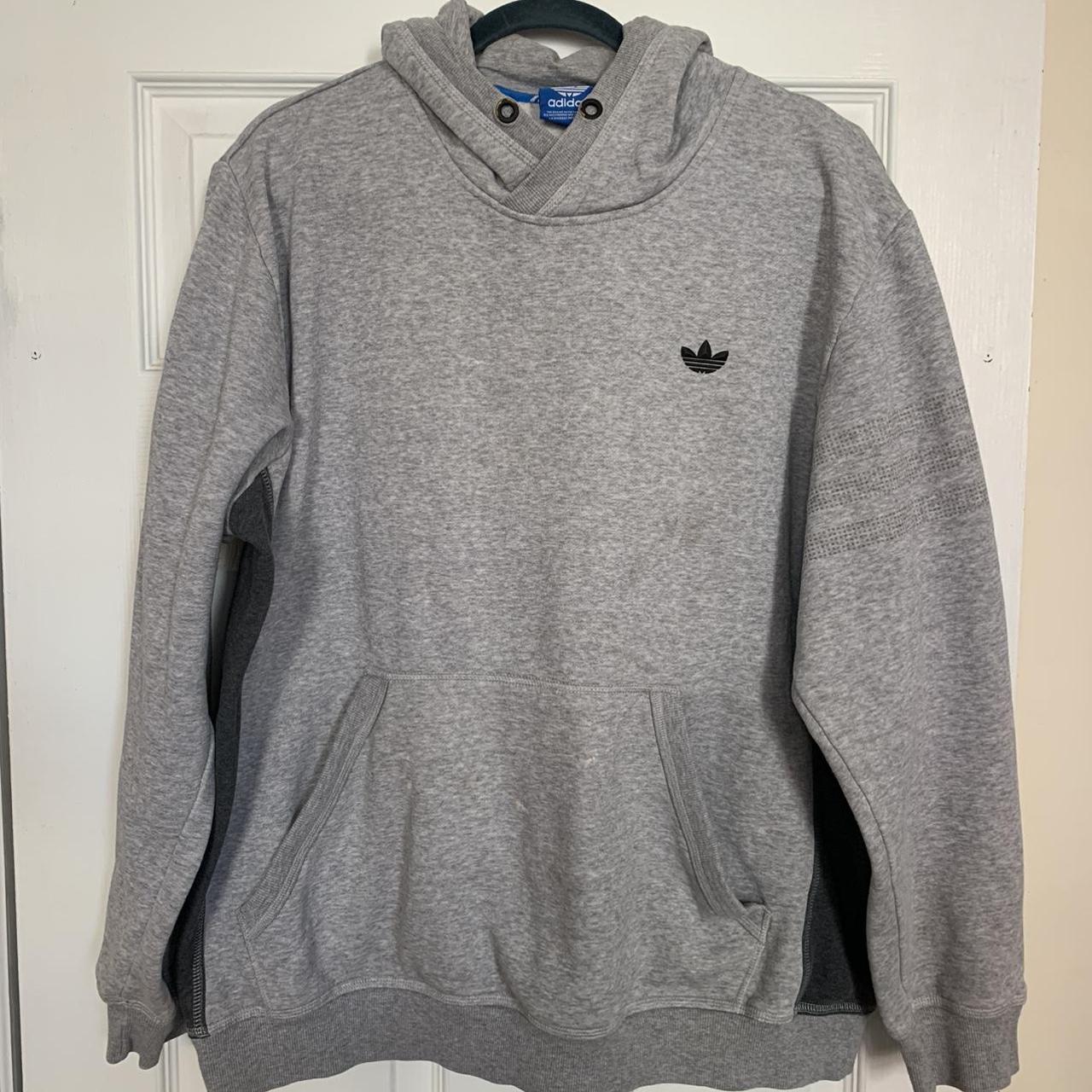 Adidas grey hoodie - Size XL Good condition... - Depop