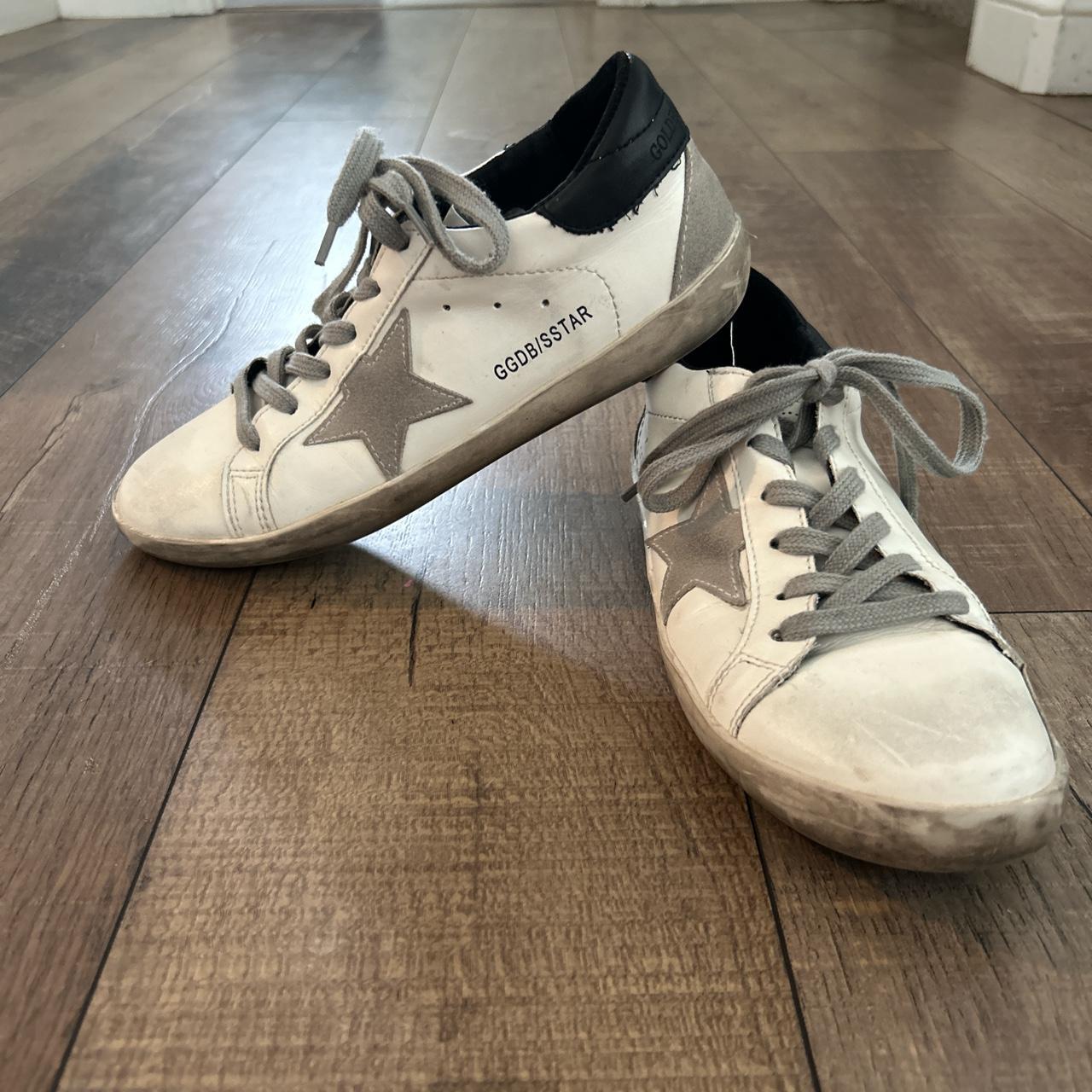 vintage golden goose shoes, scuffs all over midsole... - Depop