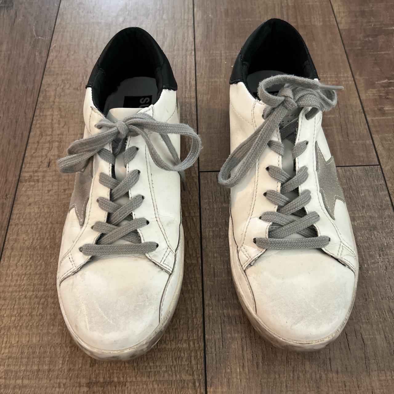 vintage golden goose shoes, scuffs all over midsole... - Depop