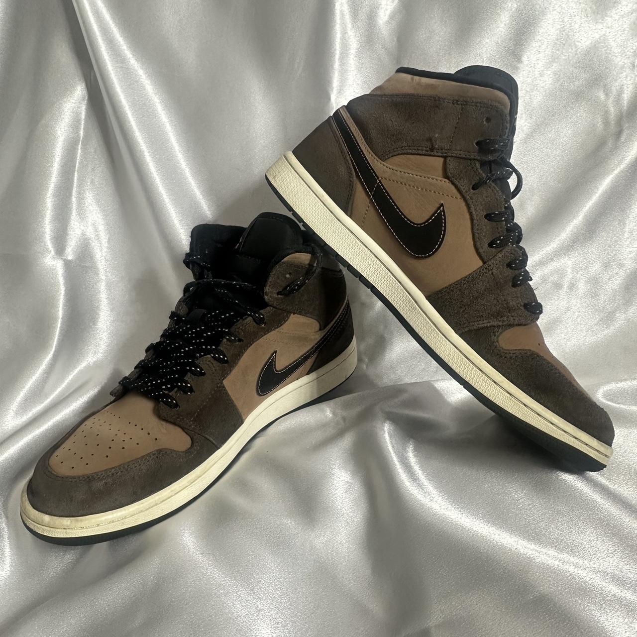 Air Jordans 1 Mid SE GS “Earth Tone” Dark... Depop