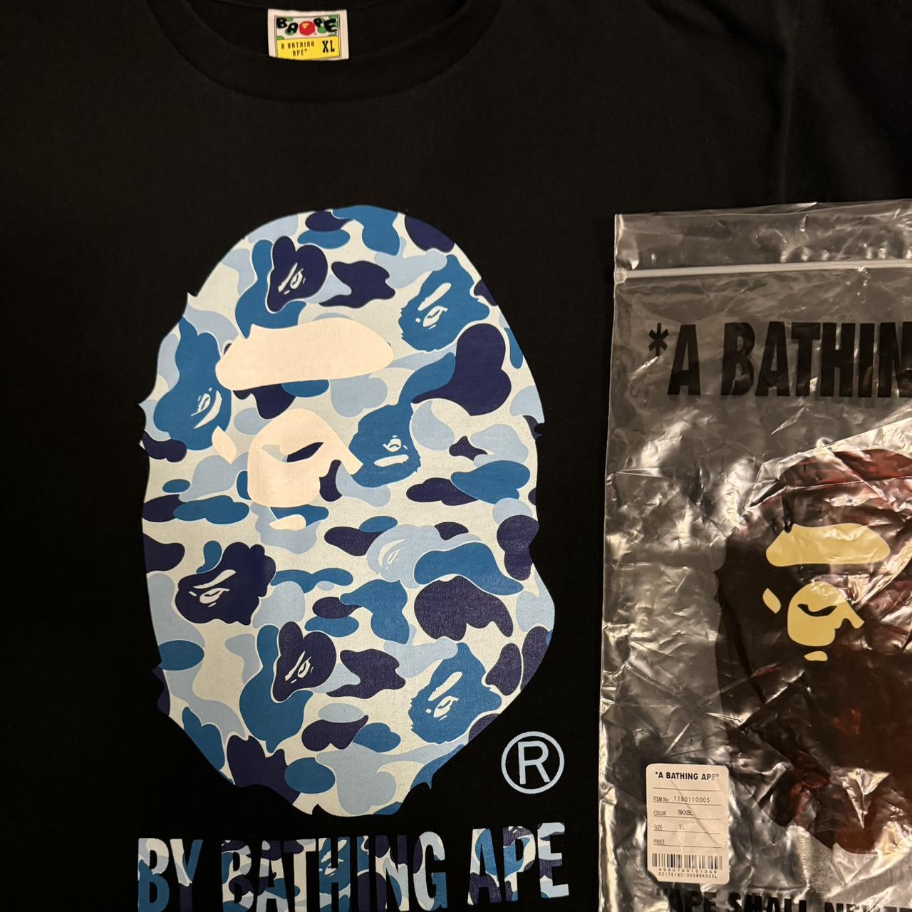 Authentic XL BAPE tee fits more like a L or a M.... - Depop