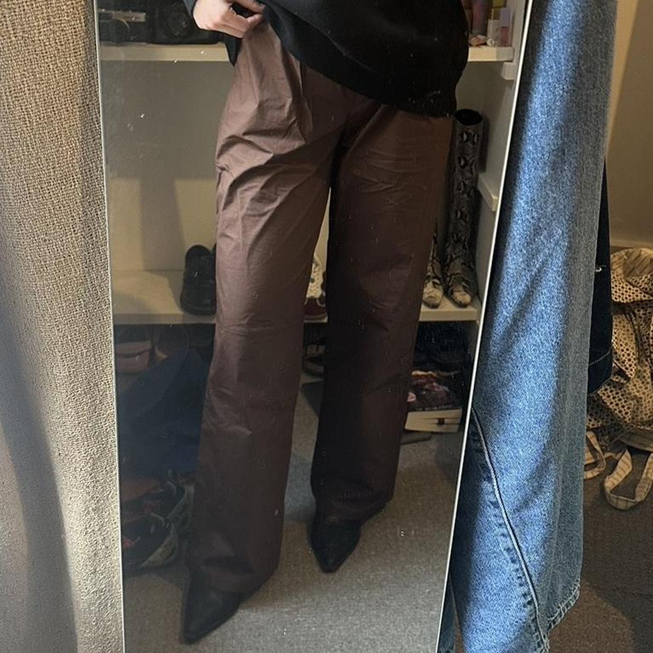 Massimo Dutti【NEW】Poplin trousers with elasticated Massimo Dutti Wide-Leg Poplin Trousers With Darts | Wardrobe