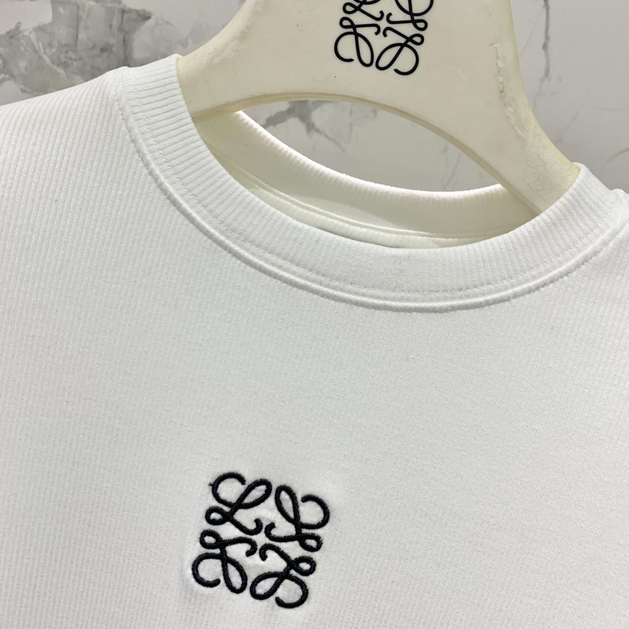 Loewe white women's stylish long sleeve shirt | Depop Loewe white women's stylish long sleeve shirt | Depop