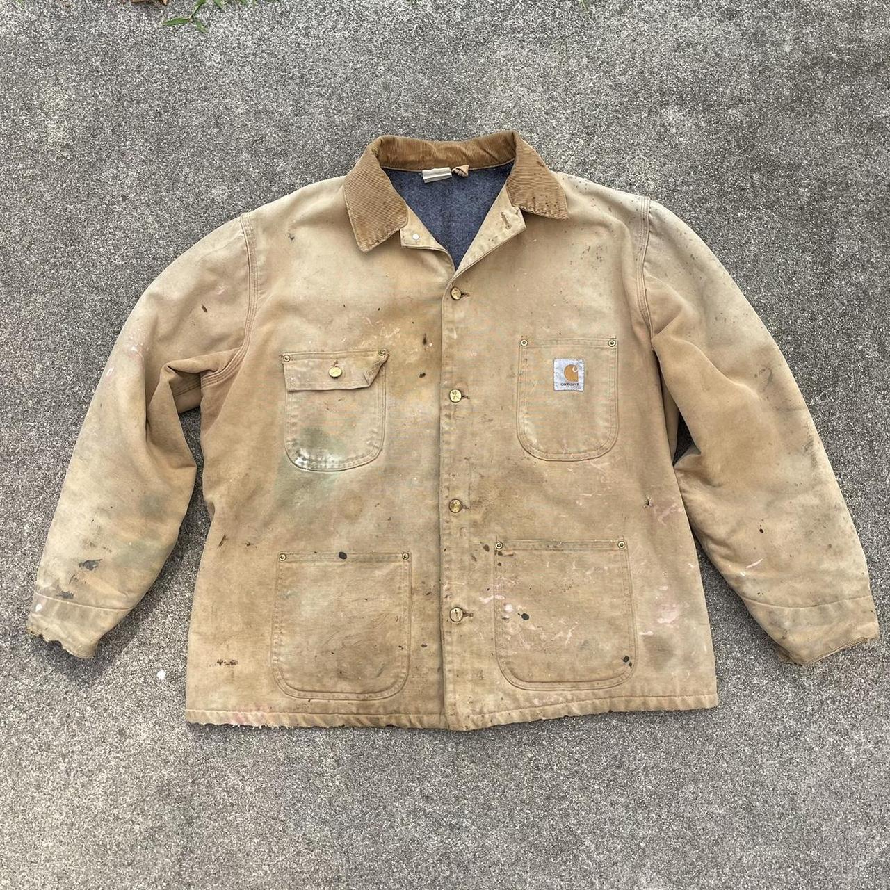 Carhartt Tan Lined Vintage Chore on sale Coat