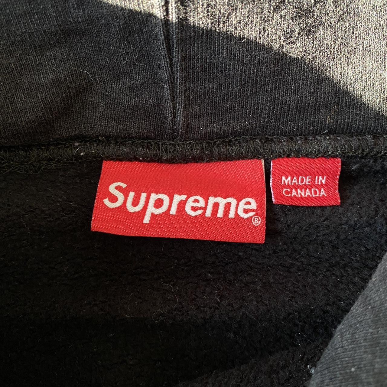 Black Supreme hoodie NYPD on fire Excellent