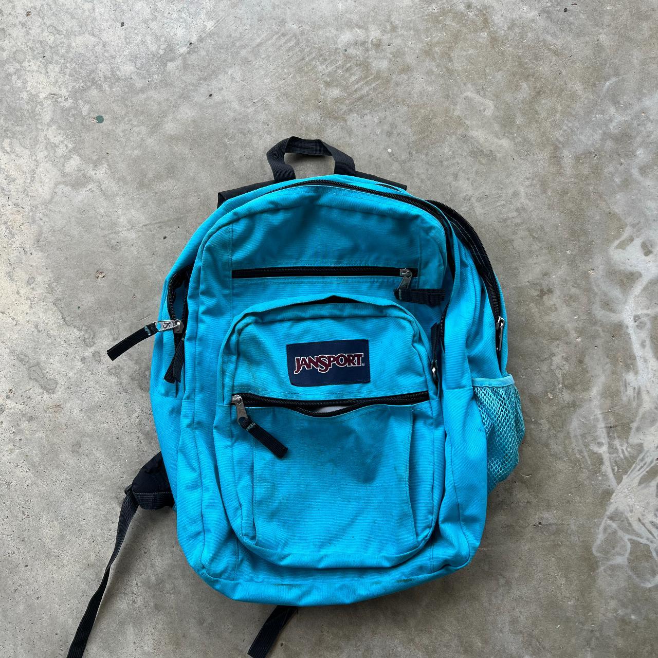 y2k 00s old jansport one shoulder bag 青系 y2k 00s old jansport one shoulder bag 青系 - メルカリ