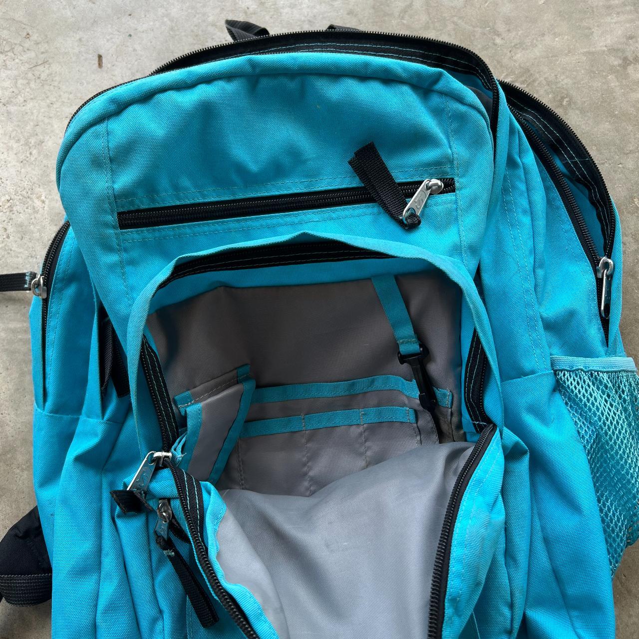 2000s JANSPORT AQUAMARINE BLUE BACKPACK #jansport | Depop