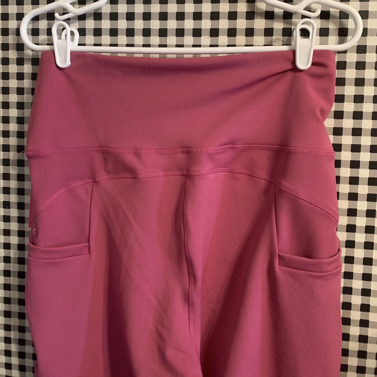 Pop Fit brand corset style leggings pinkish purple - Depop