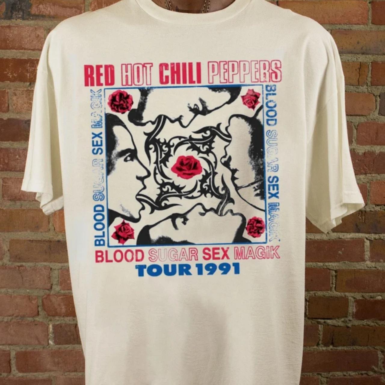 Red Hot Chili Peppers 90's Vintage Style Unisex... - Depop