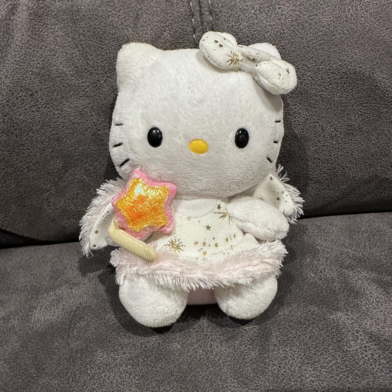 Hello Kitty Sanrio TY Soft Plush Toy Beanie Cat Used... - Depop