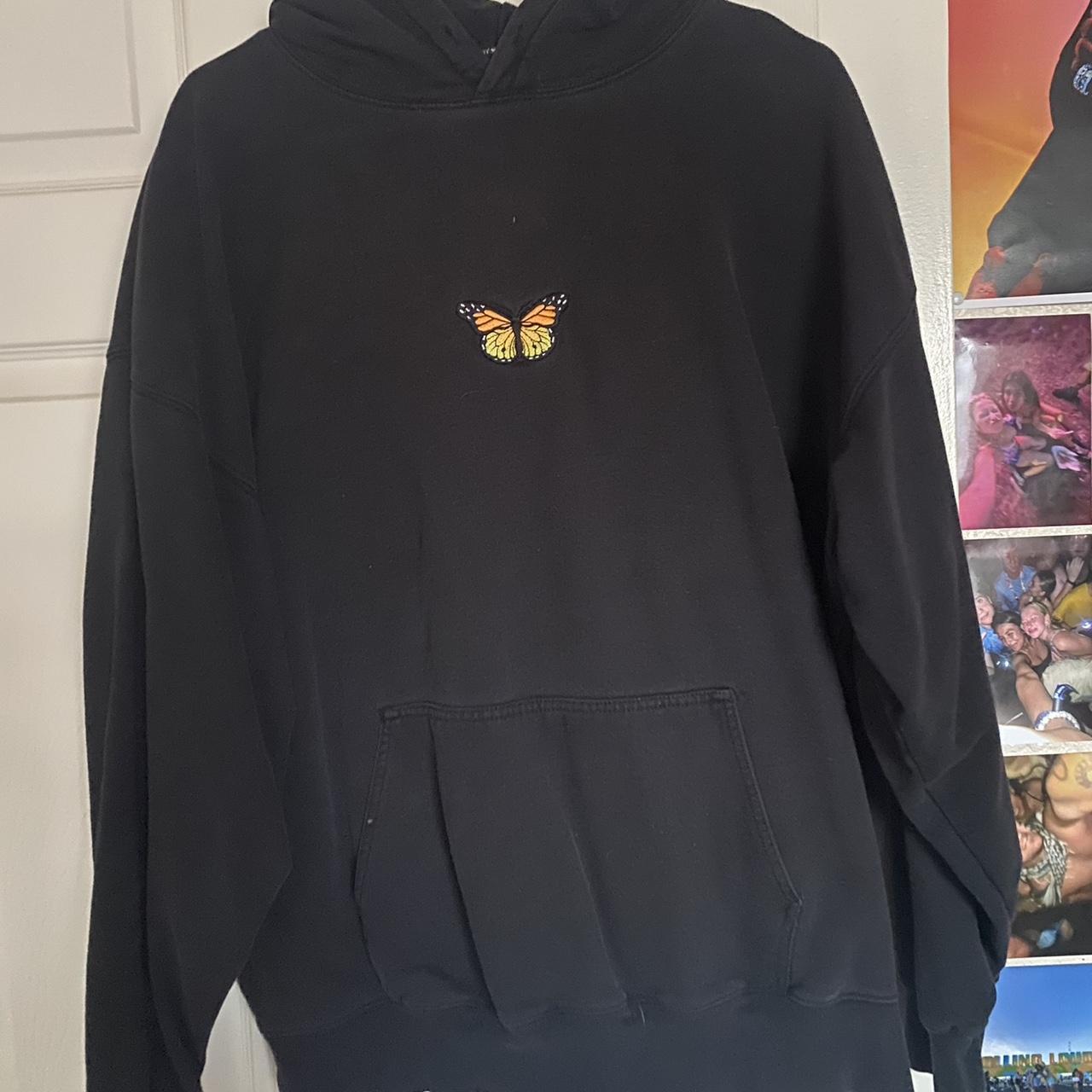 Black butterfly sweatshirt outlet brandy melville