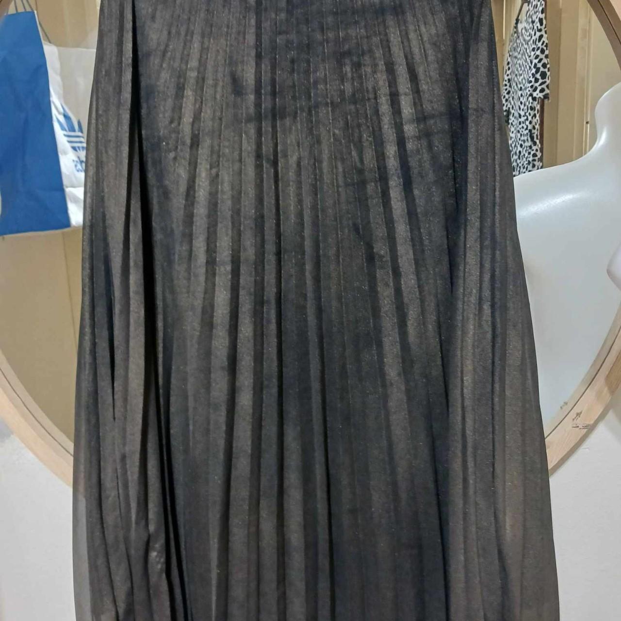 Metallic pleated skirt french connection best sale