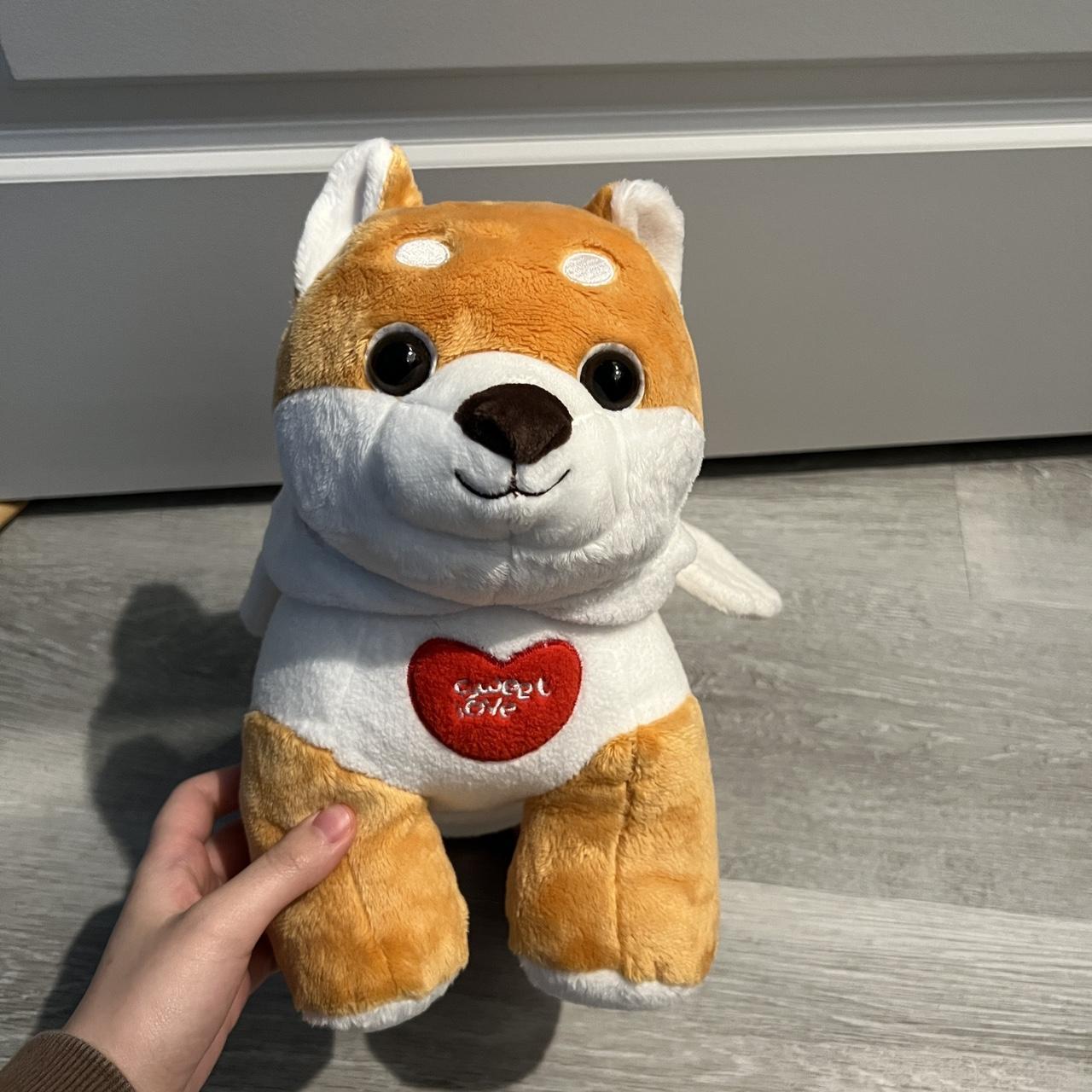 Miniso life plush stuffed Shiba angel dog Length is