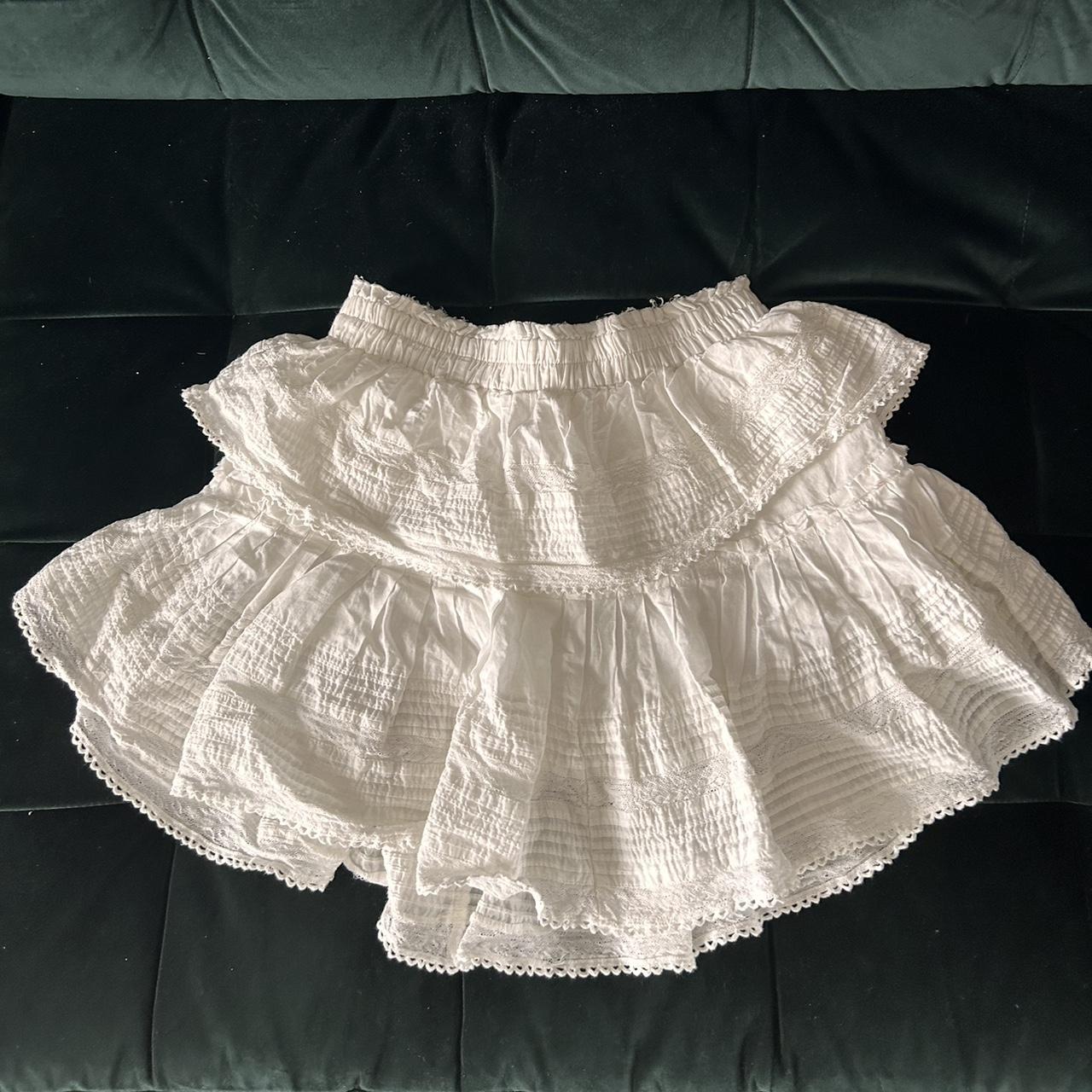 Love shack fancy white skirt. Size US XS. Great... - Depop