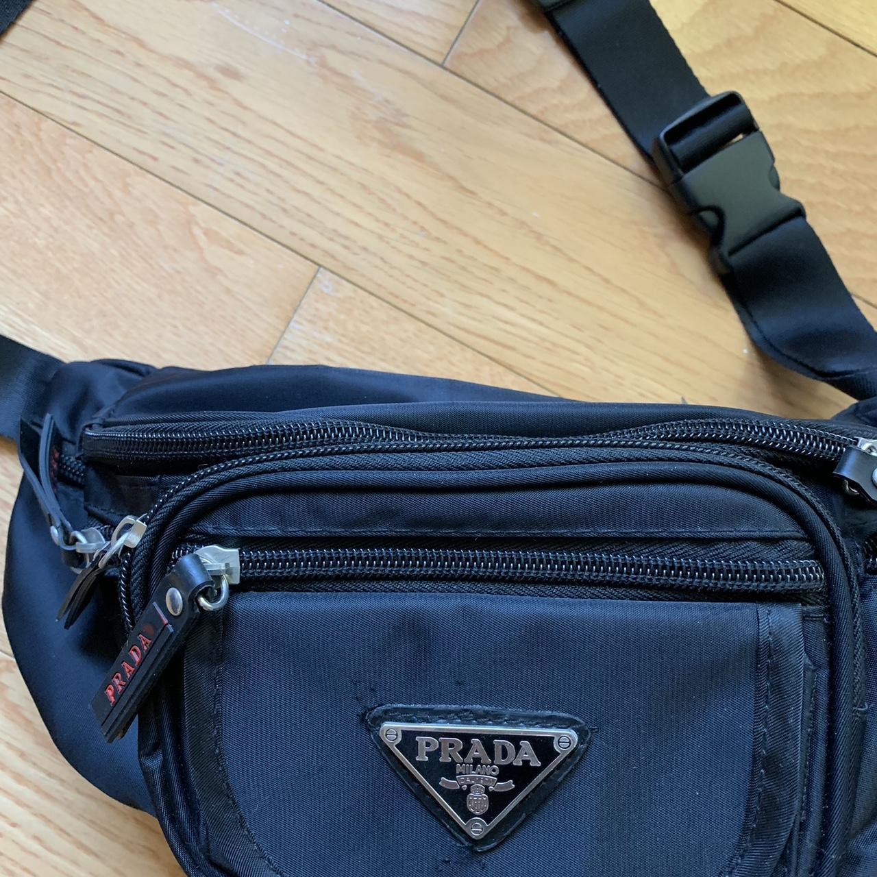 Authentic Prada Milano Nylon Vela Handbag w/ Metal - Depop