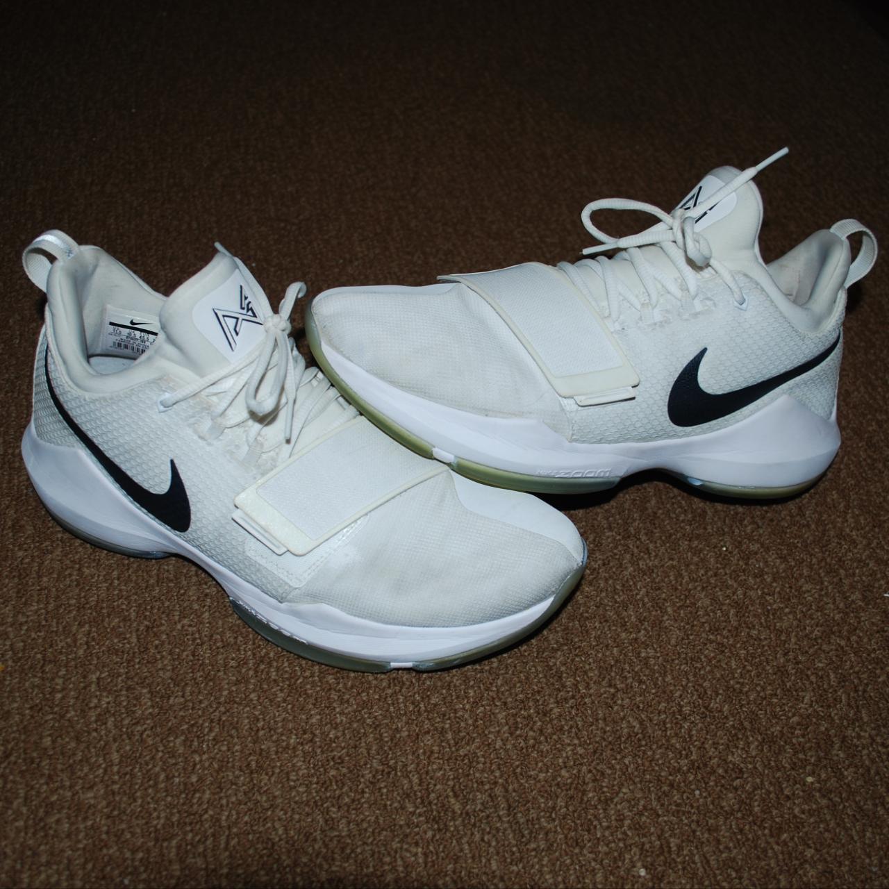 Nike Paul George 1 Basketball Shoe Triple White