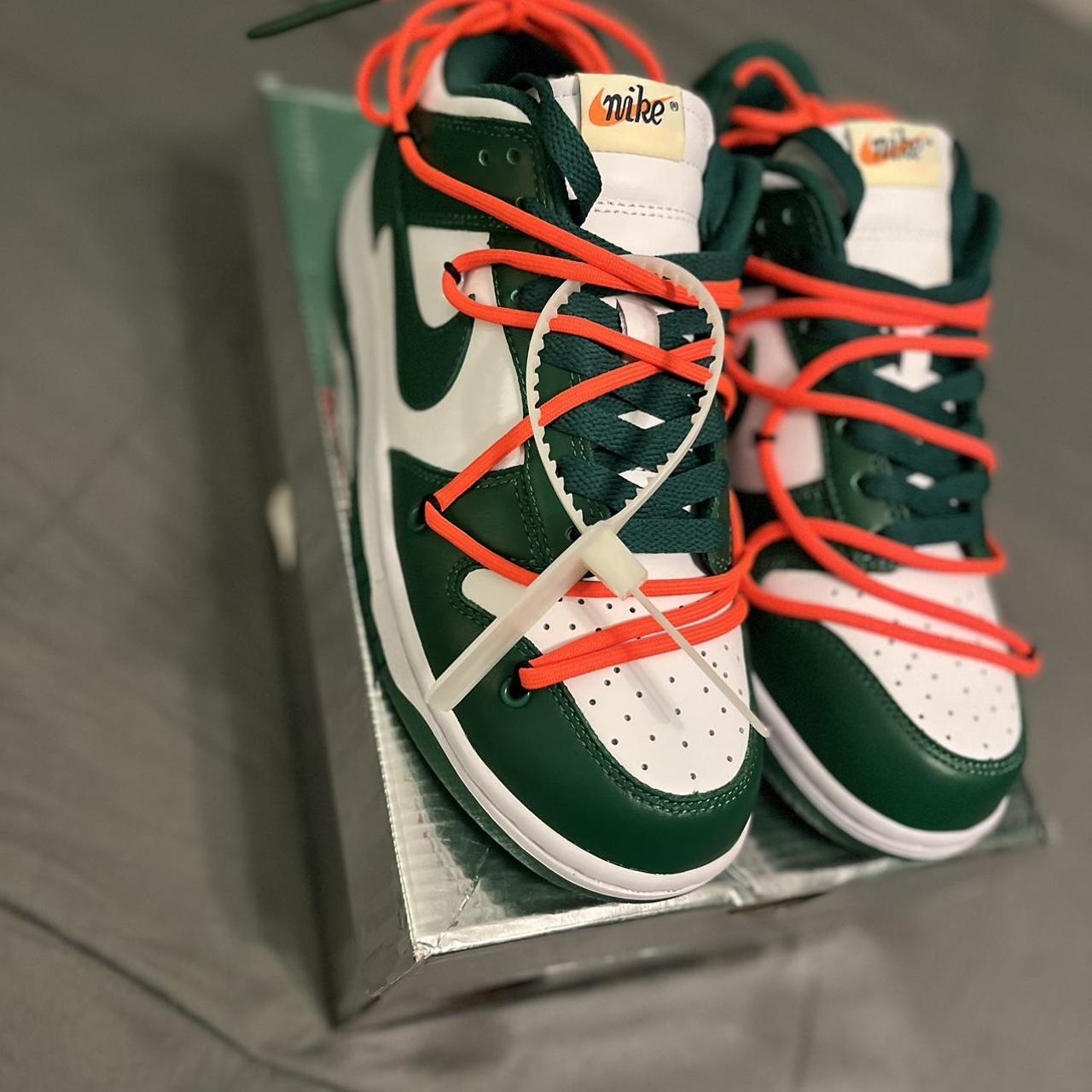 Off-White Dunk Low Pine Green Brand new with... - Depop