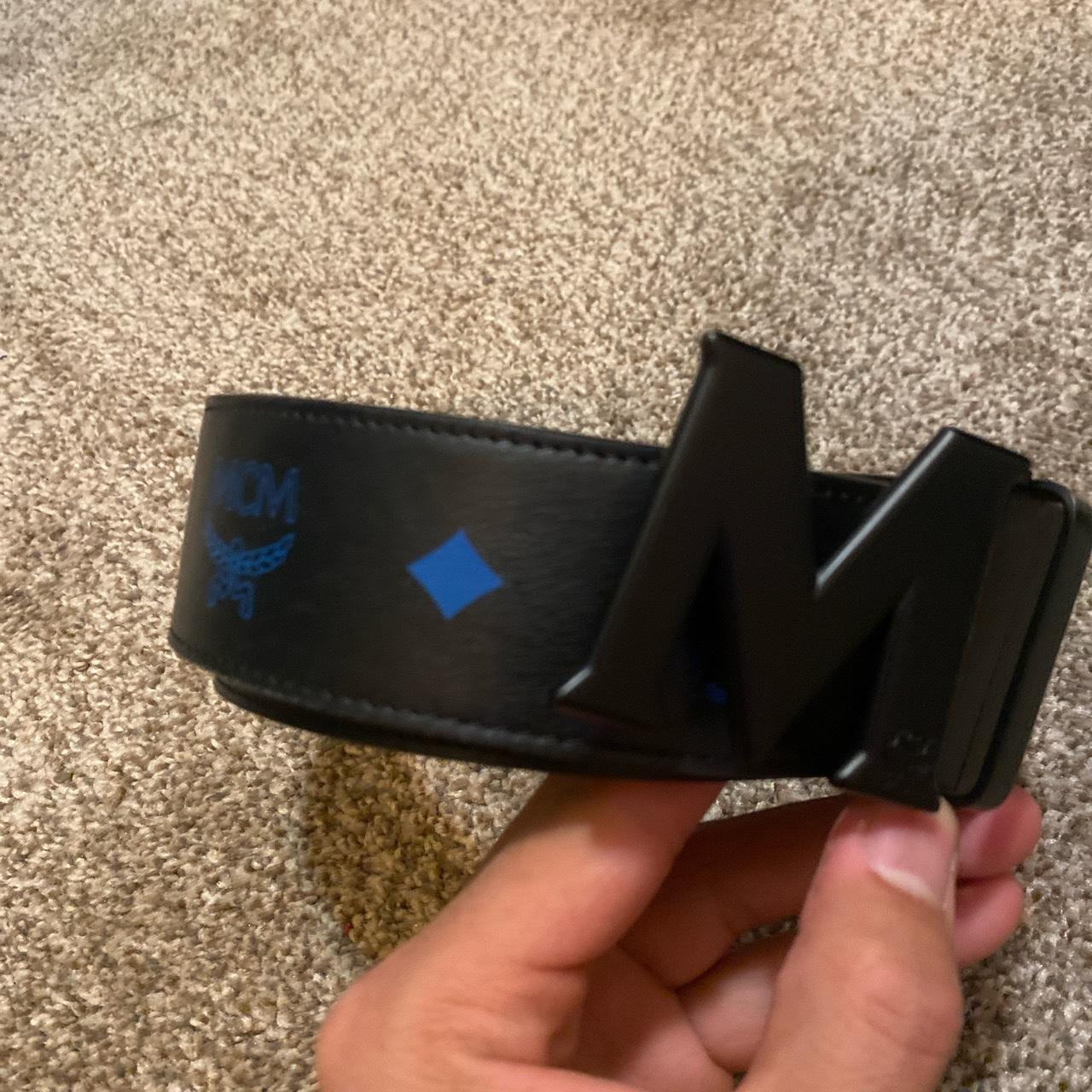 Blue and hotsell black mcm belt